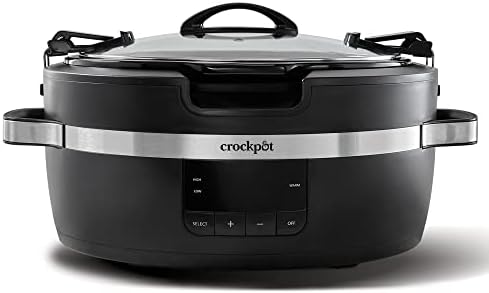Large Capacity Crock-Pot Thermoshield 6 Quart Slow Cooker with Carry Handles S12S - Large Capacity Electric Stew Pot & Slow Cooker - Default Title