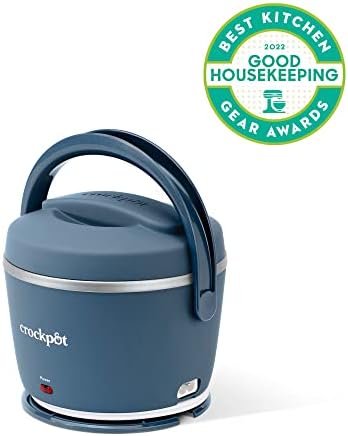 Mini Personal Crock-Pot Electric Lunch Box Food Warmer 20oz – Faded Blue S22V - Mini Personal Food Warmer for Healthy Meal Prep Detail