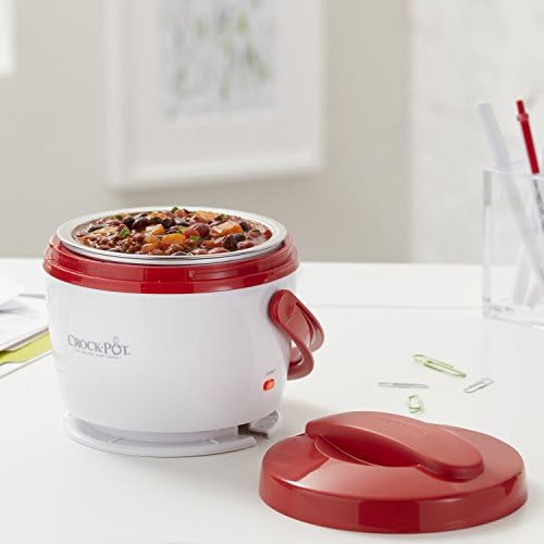 Rapid Heating Crock-Pot Portable Lunch Food Warmer – Red S04M - Leak-Proof Heated Bento Box Lunch Warmer Detail