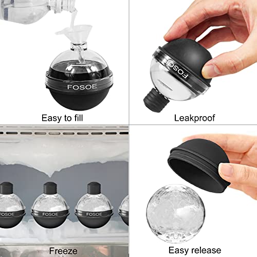 upgraded Silicone Ice Ball Molds for Whiskey - Essentials