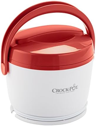 Rapid Heating Crock-Pot Portable Lunch Food Warmer – Red S04M - Leak-Proof Heated Bento Box Lunch Warmer - Red