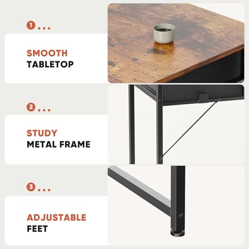 DUMOS 32" Home Office Computer Desk with Essentials