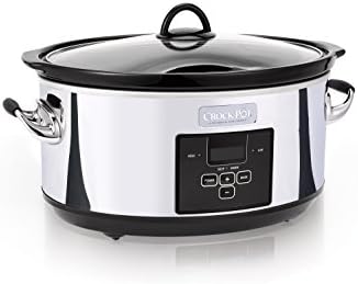 Triple-Insulated Crock-Pot 7 Quart Programmable Slow Cooker – Polished Platinum S23E - Programmable Slow Cooker with Oval Ceramic Pot - Default Title