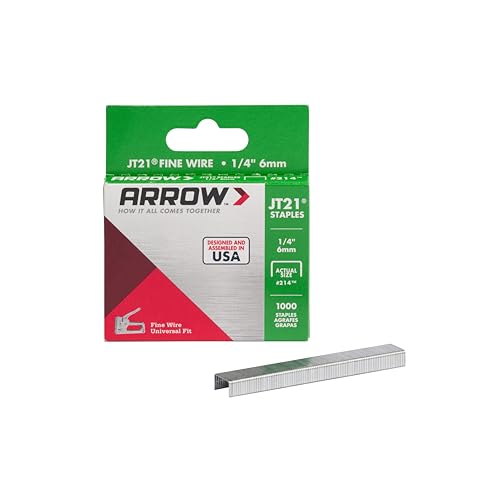Eco-Friendly Arrow 214 JT21 Thin Wire Staples for Staple Guns and