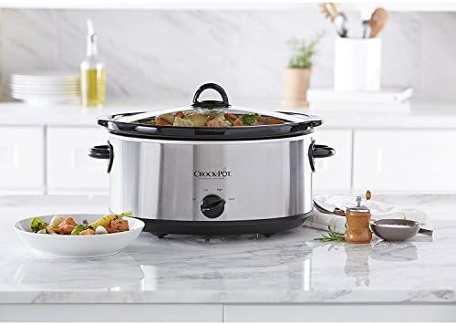 Large Capacity Crock-Pot 7 Quart Oval Manual Slow Cooker – Stainless Steel S29K - Digital Crock Pot Slow Cooker for Family Meals Detail