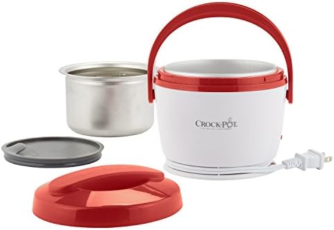 Rapid Heating Crock-Pot Portable Lunch Food Warmer – Red S04M - Leak-Proof Heated Bento Box Lunch Warmer Detail