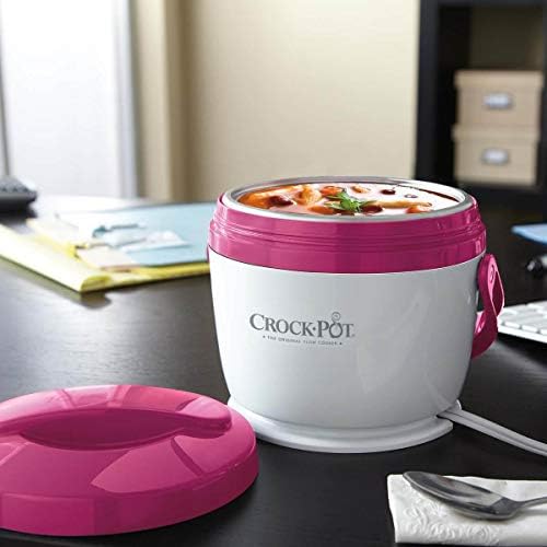Leak-Proof Crock-Pot Lunch Crock Portable Food Warmer 20oz – Pink S03U - Leak-Proof Heated Bento Box Lunch Warmer Detail