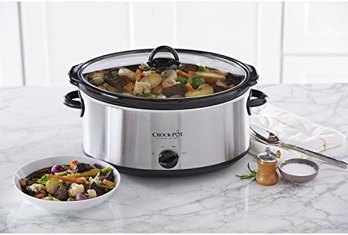 Large Capacity Crock-Pot 7 Quart Oval Manual Slow Cooker – Stainless Steel S29K - Digital Crock Pot Slow Cooker for Family Meals Detail