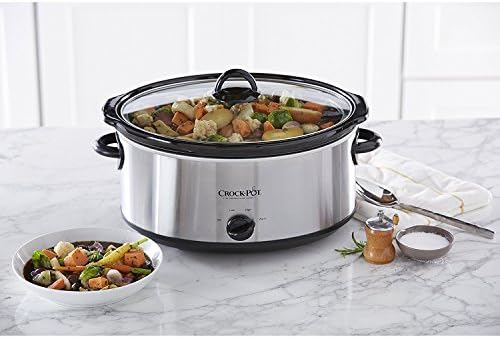 Large Capacity Crock-Pot 7 Quart Oval Manual Slow Cooker – Stainless Steel S29K - Digital Crock Pot Slow Cooker for Family Meals Detail
