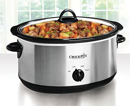 Large Capacity Crock-Pot 7 Quart Oval Manual Slow Cooker – Stainless Steel S29K - Digital Crock Pot Slow Cooker for Family Meals Detail