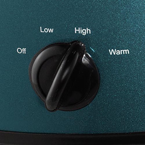 Oval Ceramic Crock-Pot 7 Quart Manual Slow Cooker – Turquoise S25U - Large Capacity Electric Stew Pot & Slow Cooker Detail