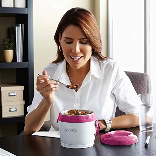 Leak-Proof Crock-Pot Lunch Crock Portable Food Warmer 20oz – Pink S03U - Leak-Proof Heated Bento Box Lunch Warmer Detail