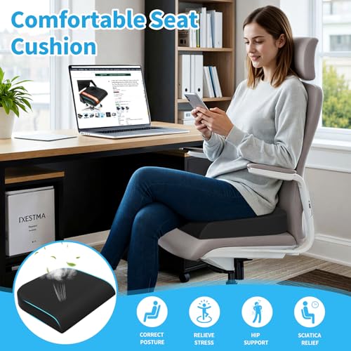 Classic TranquilRelax Large Seat Cushion, Memory Foam Cushion for Daily Use