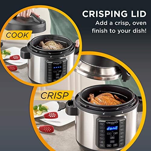 Multi-Functional Electric Crock-Pot Express Crisp 8 Quart 10-in-1 Pressure Cooker S06F - Smart Multi-Functional Electric Pressure Cooker Detail