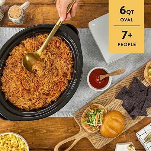 Digital Control Crock-Pot MyTime 6 Quart Programmable Slow Cooker S08D - Programmable Slow Cooker with Oval Ceramic Pot Detail